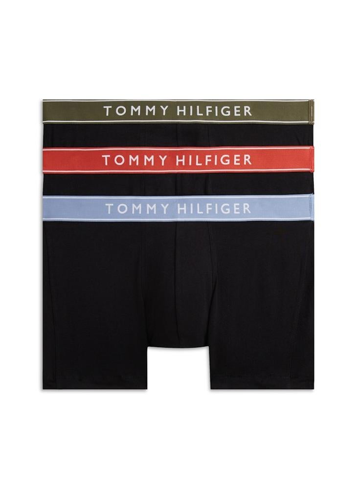 TOMMY HILFIGER 3-Pack Essential Logo Waistband Trunks - Image 1